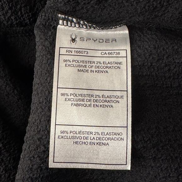 Spyder Medium 1/4 Zip Crepe Dress Lightweight Stretch Sleeveless Pockets Black - Picture 11 of 12